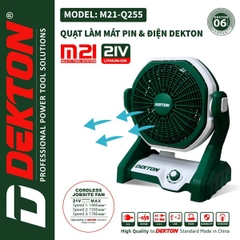 Quạt dùng pin dekton M21-Q255