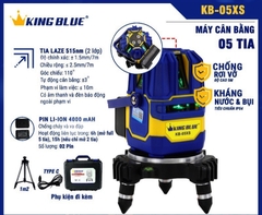 Máy cân bằng laze 5tia  kingblue KB-05XS