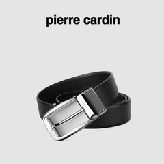 Thắt lưng nam Pierre Cardin PC050 (mặt bạc trắng, tặng cây đục lỗ)
