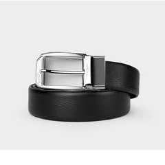 Thắt lưng nam Pierre Cardin PC050 (mặt bạc trắng, tặng cây đục lỗ)