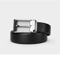 Thắt lưng nam Pierre Cardin PC051 (mặt bạc trắng, tặng cây đục lỗ)