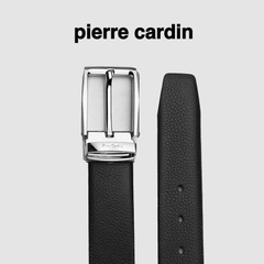 Thắt lưng nam Pierre Cardin PC053 (mặt bạc trắng, tặng cây đục lỗ)