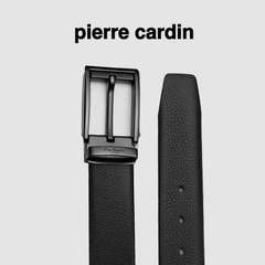 Thắt lưng nam Pierre Cardin PC054 (mặt xám, tặng cây đục lỗ)
