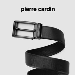 Thắt lưng nam Pierre Cardin PC054 (mặt xám, tặng cây đục lỗ)