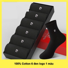 Tất dài Pierre Cardin PIE1006 (6 đen logo 1 màu)