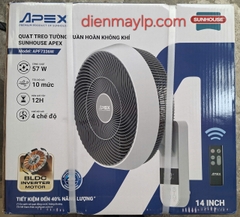 Quạt treo tường Sunhouse Apex 7 cánh APF7336W 57W