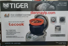 Nồi cơm điện tử Tiger 1.8 lít JAX-S18W