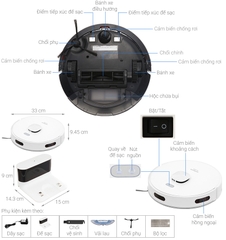 Robot hút bụi lau nhà Hitachi RV-X20M