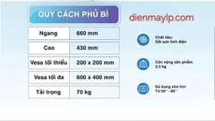 Khung treo tivi từ 55" - 85" M85T