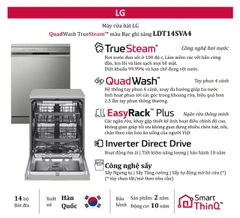 Máy rửa chén độc lập LG LDT14SVA4