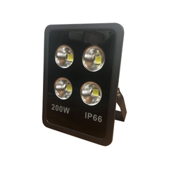 Đèn pha tròn vuông LED ngoài trời 200W - IP65 (4*50w)