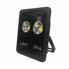 Đèn pha tròn vuông LED ngoài trời 100W - IP65 (2*50w)