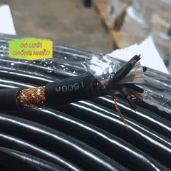 Dây cáp điều khiển có lưới chống nhiễu màu đen ZR-PVC 8x0.5 AGTEK
