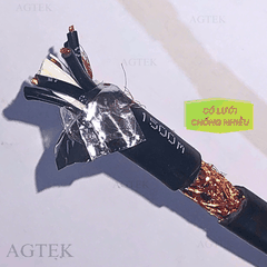 Dây cáp điều khiển có lưới chống nhiễu màu đen ZR-PVC 8x0.5 AGTEK