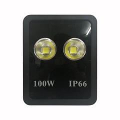 Đèn pha tròn vuông LED ngoài trời 100W - IP65 (2*50w)