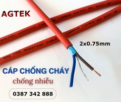 Dây cáp chống cháy chống nhiễu 2x0.75 AGTEK
