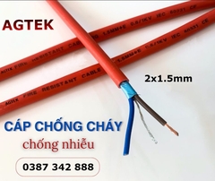 Dây cáp chống cháy chống nhiễu 2x1.5 AGTEK