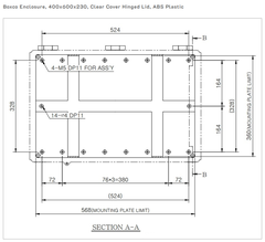 Tủ điện nhựa chống thấm BC-AGP-406023 Boxco
