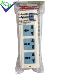 Ổ 3 đa năng 1 công tắc  không dây GNVN- 413k gongniu