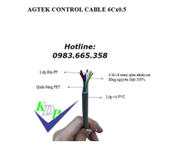 Không lưới 6x1.5 - Dây cáp điều khiển không lưới RVV 6x1.5 AGTEK