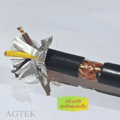 Có lưới 4x1.5 - Dây cáp điều khiển có lưới chống nhiễu ZR-PVC 4x1.5 AGTEK