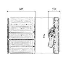 Đèn pha module SMD Bridgelux - 250W (50w*5)
