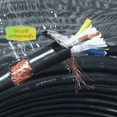 Dây cáp điều khiển có lưới chống nhiễu ZR-PVC 4x0.75 AGTEK - Vỏ Đen