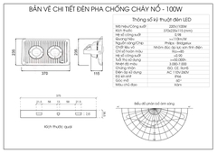 Đèn pha chống cháy nổ 100W - (2*50w)