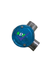Hộp chia 2 ngả góc ống thép trơn phi 20- 3/4
