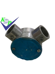 Hộp chia 2 ngả góc ống thép trơn phi 20- 3/4
