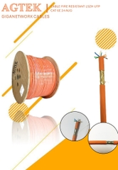 Dây cáp mạng chống cháy AGTEk Cat 6E UTP LSZH