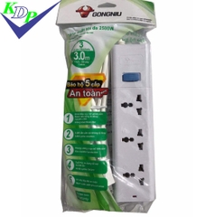 Ổ cắm 3 đa năng 1 công tắc dài 3m S1030 Gongniu