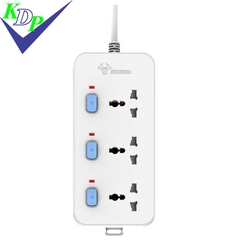 Ổ cắm điện đa năng GONGNIU 3 lỗ  3 công tắc GNVN-N3030-30 (dây 3m)