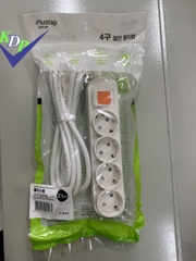 Ổ 4 Hàn quốc liền dây 1 công tắc 16A 250V