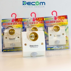 Đui đèn cảm ứng tự động bật tắt DECOM DC 069C(BH12T)