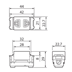 Hạt ổ cắm Panasonic