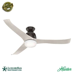 Quạt trần 3 cánh Hunter Harmony động cơ AC 86W sải cánh 137cm  (Bảo hành phụ kiện (bộ tay khiển, cánh, bản led) 12 tháng, bảo hành động cơ 5 năm)