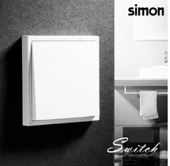Công tắc đơn 2 chiều Simon I7 màu Champagne