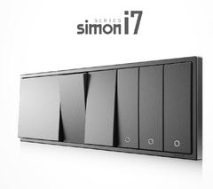 Công tắc đôi 2 chiều i7 màu champange