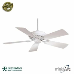 Quạt trần 5 cánh Minka Supra động cơ AC 79W sải cánh 132cm (Bảo hành phụ kiện (bộ tay khiển, cánh, bản led) 12 tháng, bảo hành động cơ 5 năm)