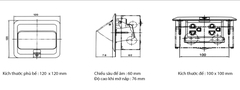 Bộ âm sàn ổ cắm 6 chấu giảm tốc DoBo