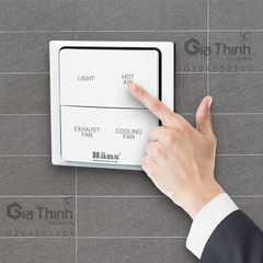 Quạt sưởi nhà tắm âm trần Hans HA2 đa năng 4 trong 1 thông gió, sưởi ấm, làm mát, chiếu sáng kích thước 30x60cm