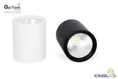 Ống bơ 15W Kingled vỏ đen ánh sáng vàng (BH24T)