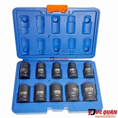 Bộ 10 đầu tuýp ( 1/2in dài 40mm ) WADFOW WMS1D01