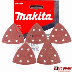 Bộ 10 giấy chà nhám tam giác 93mm cho máy cắt rung Makita ( Full độ hạt )