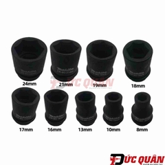 Bộ đầu tuýp vuông ( 1/2 dài 38mm ) Makita D-41517 (9 chi tiết/bộ)