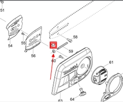 Nhông nhỏ máy cưa xích DUC353/ HCU02/ UC352/ UC4030 Makita 227496-2