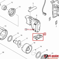 Chân pin máy 10v8 Makita TD090/ TW100D/ DF030/ DF330/ DA331/HS300/ CC300/ JV100/ JR102 643830-2