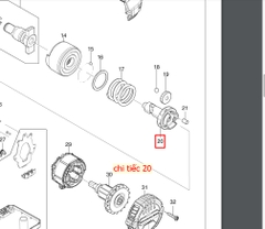 Cốt máy siết bu long, DTW300, XWT14, MAKITA, 327573-1