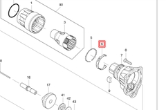 Lò xo lá máy DF452/ DFS251 Makita 232245-4